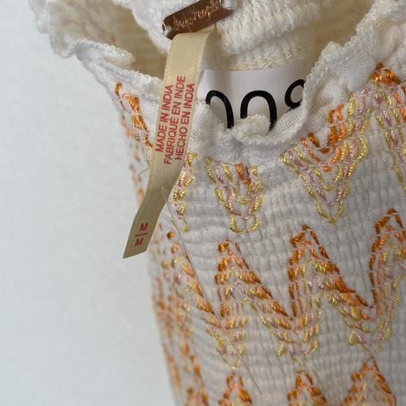 FREE PEOPLE sweet nothings midi dress in marshmallow Medium - Picture 9 of 11